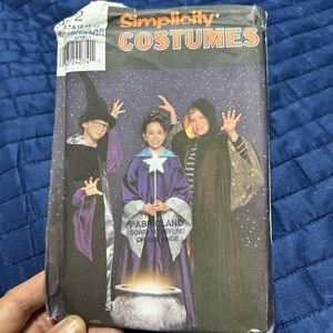 Simplicity 9372 Kids Wizard Costume - Purple, Black, and Gold- fun an easy